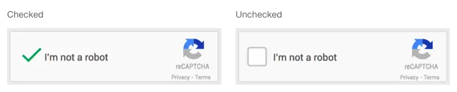 Image of the captcha component
