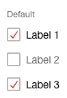 Darstellung der Komponente Checkbox als vertikale Gruppe