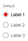 Image of a vertical radio button group