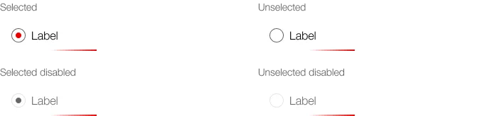 Image of a radiobutton-item in a box, loading