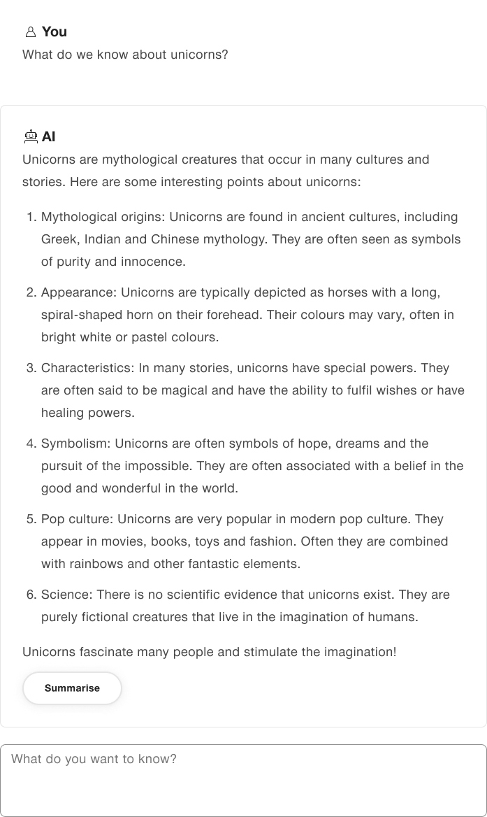 Example for a summary