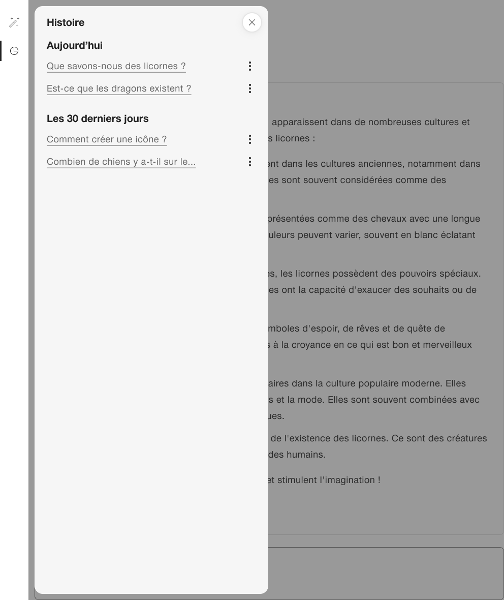 Exemple pour une histoire ouvert