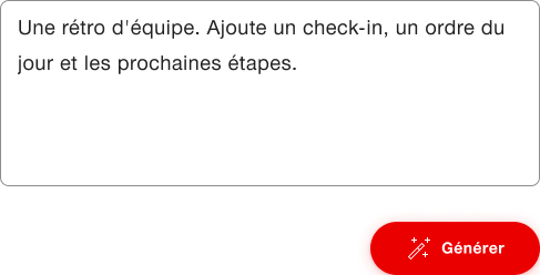 Exemple pour un modèle rempli