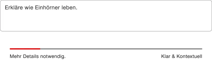 Beispiel für Prompt Qualität