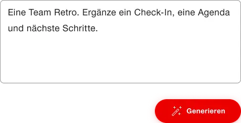 Beispiel für Template ausgefüllt