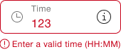 Example for a notification within a formfield