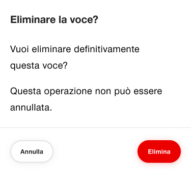 Esempio per una notifica in un dialogo
